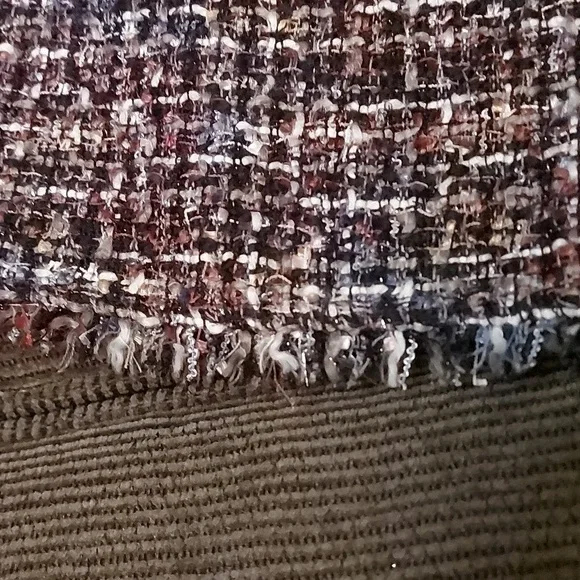 Dark Academia Dress Sleeveless Multitone Tweed Holiday Office Wear - Picture 12 of 14